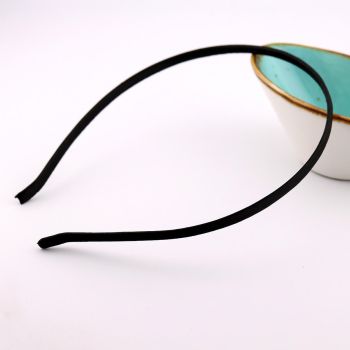 Metalni rajf presvućen tkaninom 5mm, boja crna ( 23R04)