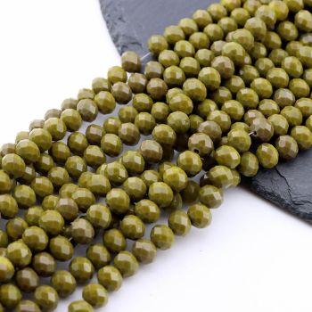 Brušene staklene perle 8x6mm  (23SP07/8113)