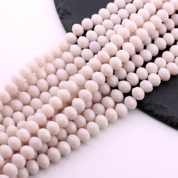 Brušene staklene perle 8x6mm  (23SP07/8053/2)