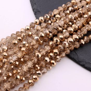 Brušene staklene perle 8x6mm  (23SP07/8142)