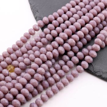 Brušene staklene perle 8x6mm  (23SP07/8057/2)