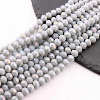 Brušene staklene perle 8x6mm  (23SP07/8075/2)