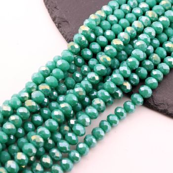 Brušene staklene perle 8x6mm  (23SP07/8076/2)