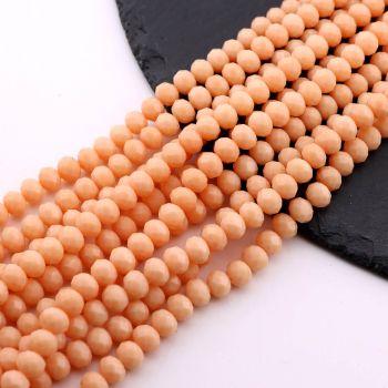 Brušene staklene perle 8x6mm  (23SP07/8084/2)