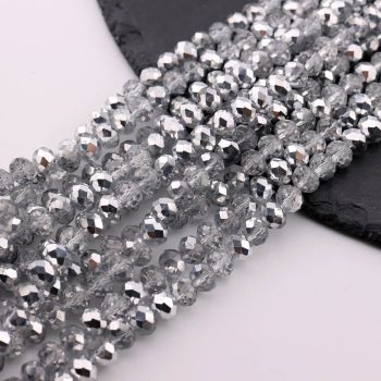 Brušene staklene perle 6x4 mm  (23SP07/6059)