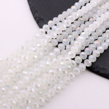 Brušene staklene perle 6x4 mm  (23SP07/6107/2)