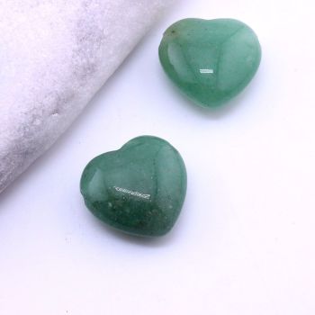 Privezak prirodni kamen Aventurin Zeleni- Srce 20mm ...25KP03-A05