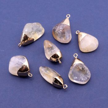 Privezak prirodni kamen Citrin 15-25 mm ...25KP31