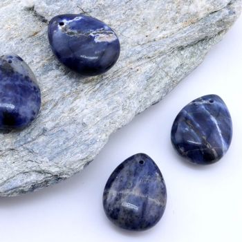 Privezak prirodni kamen Sodalit -Suza 18*23 mm ...25KP05-05