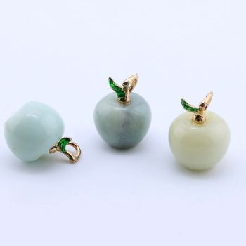 Privezak prirodni kamen  Amazonit - Jabuka 14*10 mm ...25KP06-02