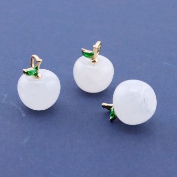 Privezak prirodni kamen Gorski Kristal - Jabuka 14*10 mm ...25KP06-08