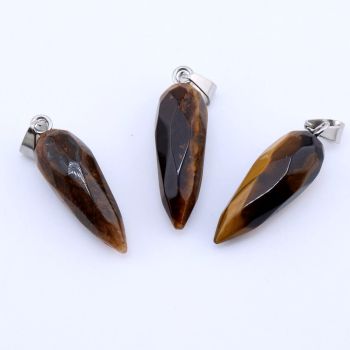 Privezak prirodni kamen  Tigrovo Oko - 22*8 mm ...25KP07-04