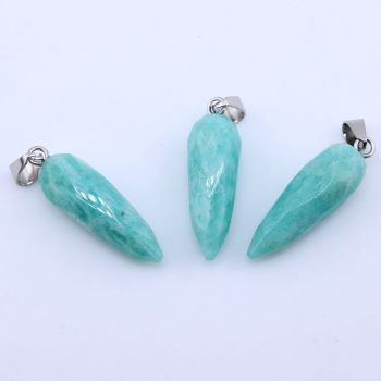 Privezak prirodni kamen Amazonit - 22*8 mm ...25KP07-06