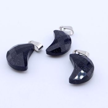 Privezak sintetički kamen  Mesečeva Reka- Moon 10*16 mm Faset...25KP09-09