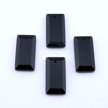 Privezak prirodni kamen Crni Ahat- 13*25 mm Faset...25KP12-05