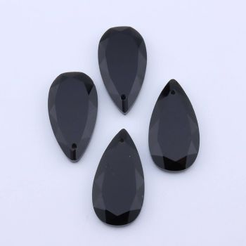 Privezak prirodni kamen Crni Ahat - 13*25 mm Faset...25KP13B-06