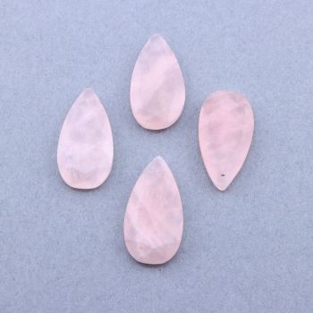 Privezak prirodni kamen Rozen Kvarc - 13*25 mm Faset...25KP13B-07