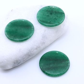 Privezak prirodni kamen Zeleni Aventurin  - 30*3 mm...25KP14-04