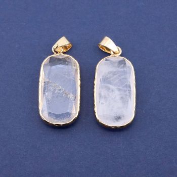 Privezak prirodni kamen Gorski Kristal  - 15*32*5 mm...25KP15-01