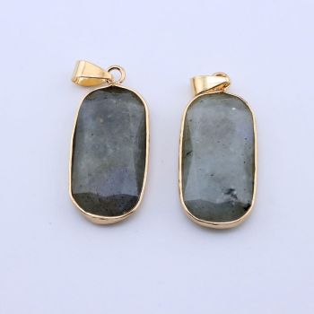 Privezak prirodni kamen Labradorit - 15*32*5 mm...25KP15-03