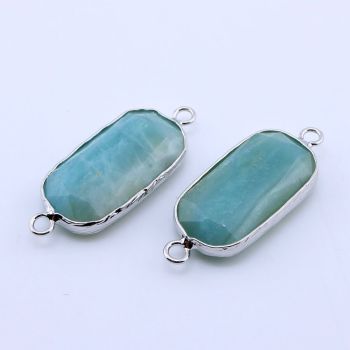 Konektor prirodni kamen Amazonit- 15*35x5 mm...25KP16-03