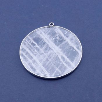 Privezak prirodni kamen Gorski Kristal -  50*2 mm Silver...25KP19-03