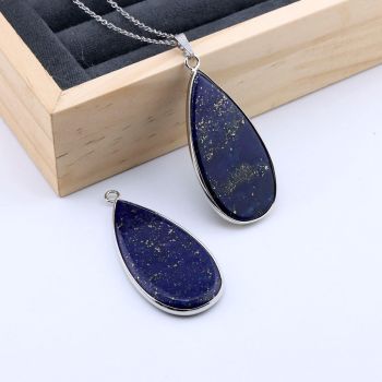 Privezak prirodni kamen Lapis Lazuli-  21*45 mm Silver...25KP22-02