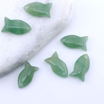 Privezak prirodni kamen Zeleni Aventurin-Fish 12*22 mm ...25KP29-03