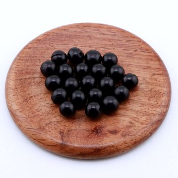 Prirodne crne perle od Sandalovog drveta 8 mm...23DP16A