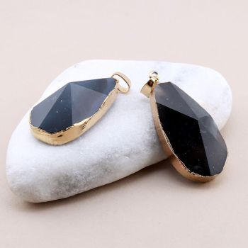 Privezak prirodni kamen Ahat sa legurom metala...23KP108