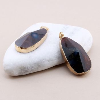 Privezak prirodni kamen Ahat sa legurom metala...23KP109