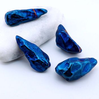 Privzak prirodni Kvarc galvanski obložen-Blue...23KP160