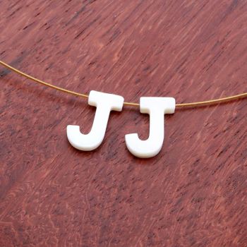 Perla/Privezak od Sedefa- slovo J...S278-081A