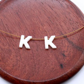 Perla/Privezak od Sedefa- slovo K...S278-082A