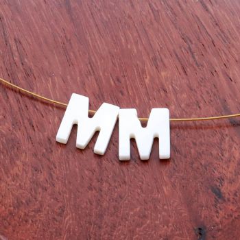 Perla/Privezak od Sedefa- slovo M...S278-084A