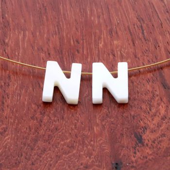 Perla/Privezak od Sedefa- slovo N...S278-085A