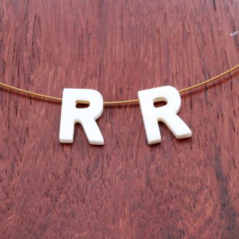 Perla/Privezak od Sedefa- slovo R...S278-088A