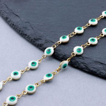 Handmade 304 Stainless Steel Lanac 11x6.1x4.2mm Gold...SSL-I154-02G-5m