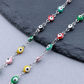 Handmade 304 Stainless Steel Lanac 9x4.5x3 mm...SSL-I004-10P-5m