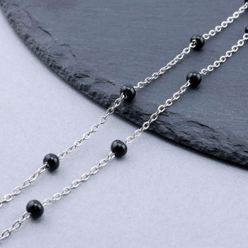 304 Stainless Steel lanac 2.4x2x0.4mm enamel...SSL-E016-01A-10m