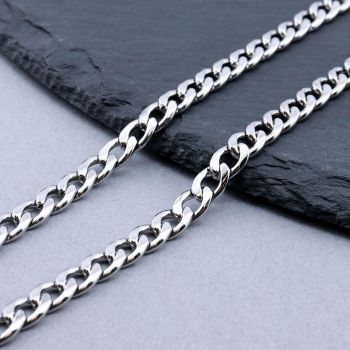 304 Stainless Steel Lanac 7x5x1.5mm...SSL-K016-02A-P-10m