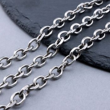 304 Stainless Steel Lanac 9.5x7.5x2mm...SSL-P007-27P-05-10m