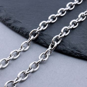 304 Stainless Steel Lanac 8x6x1.5mm...SSL-O008-03P-10m