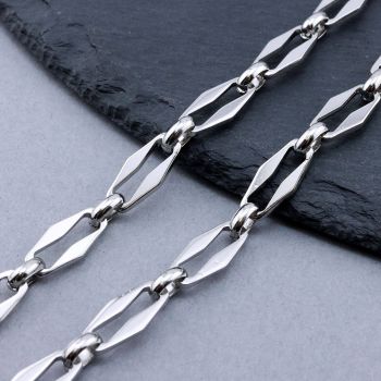 304 Stainless Steel Lanac 15x6mm, 7x5mm...SSL-101131-1