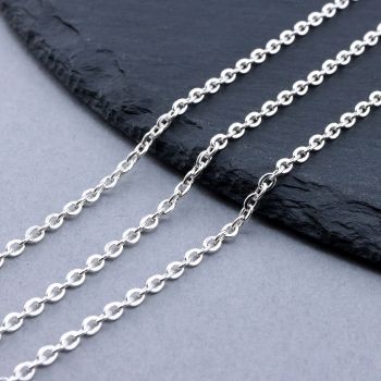 304 Stainless Steel Lanac 3x2x0.6mm Silver...SSL-R002-0.6mm-S-50m