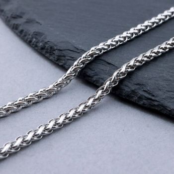 304 Stainless Steel Foxtail Lanac 5x3x1mm...SSL-L014-22P-20m