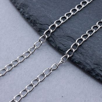 304 Stainless Steel Vareni Lanac 4x3x0.6mm...SSL-H007-25P-10m