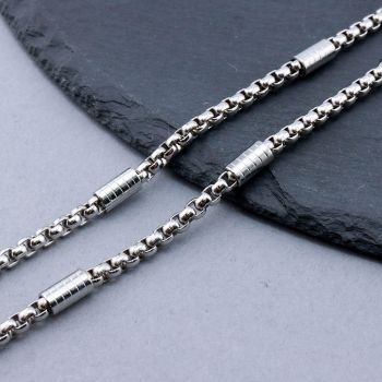 304 Stainless Steel Box Lanac 3.5~8.5x4~5mm...SSL-P219-01-10m