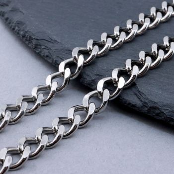 304 Stainless Steel Cuban Lanac 10x8x2 mm...SSL-P003-24C-25m