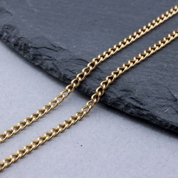 304 Stainless Steel Lanac 4x3x0.8mm Gold...SSL-H007-38G-10m